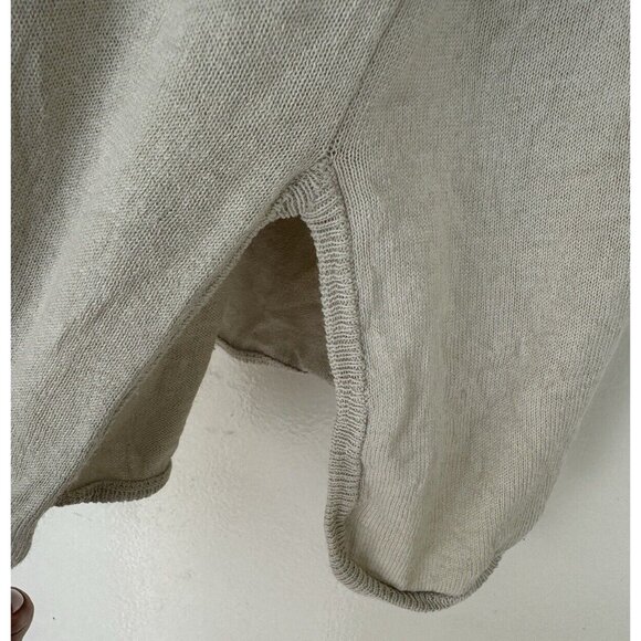 Maje O/S Ecru Kangaroo Pocket Hood Dolman Sleeve Silk Cashmere Tunic top - Picture 14 of 16